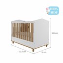 Ver imagem 5 de Quarto de Bebê Berço e Cômoda 3 Gavetas 1 Porta e Guarda-roupa 4 Portas 4 Gavetas Happy Espresso Móv