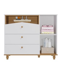 Quarto de Bebê Berço e Cômoda 3 Gavetas 1 Porta e Guarda-roupa 4 Portas 4 Gavetas Happy Espresso Móv - 16 Quarto de Bebê Berço e Cômoda 3 Gavetas 1 Porta e Guarda-roupa 4 Portas 4 Gavetas Happy Espresso Móv - 16