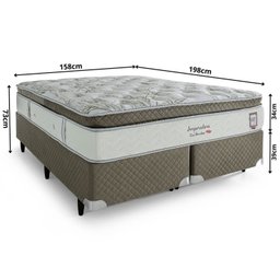 Cama Box Casal Molas Ensacadas 158x198cm Imperatore Eco Bamboo - 3