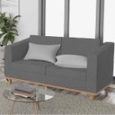 Ver imagem 2 de Kit Sofá 2 Lugares e 2 Poltronas Europa Corano Cinza Doce Sonho Móveis