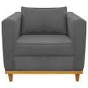 Ver imagem 6 de Kit Sofá 2 Lugares e 2 Poltronas Europa Corano Cinza Doce Sonho Móveis