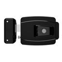 Ver imagem 1 de Fechadura AL100R 42mm com botão 12v tetra preta AGL