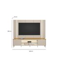 Ver imagem 6 de Rack para Sala com Painel para Tv 70 Pol Elysia L05 Tauari Off White Fosco - Lyam Decor