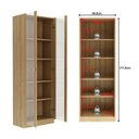 Ver imagem 5 de Conjunto de Escritório 2 Peças com Escrivaninha ME4185 e Armário ME4115 com 2 Portas de Vidro