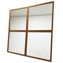 Ver imagem 1 de Módulo Espelho Decorativo - Kit 04 de 50x50cm TaColado Moldura Madeira