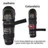 Caneleira Cotoveleira Articulada Moto Motociclista Motoqueiro Motocross Joelho Cotovelo En - 3
