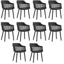 Ver imagem 1 de Kit com 10 Cadeiras para Sala de Jantar Marcela Preto