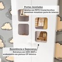 Ver imagem 7 de Guarda-Roupa Bebê 2 Portas 3 Gavetas com Janelas e Pés Mimo 100% MDF Espresso Móveis Branco