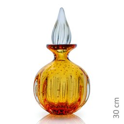 Garrafa Em Cristal Murano Âmbar - São Marcos 30Cm - 2
