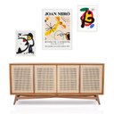 Ver imagem 2 de Set 3 Quadros Obras de Miró - com Vidro:moldura Preta