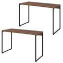 Ver imagem 1 de Kit 02 Mesas Para Escritório e Home Office Industrial Aspen 120 cm C01 Nogal - Lyam Decor