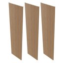 Ver imagem 3 de Kit 3 Placas de Painel Ripado Milão 250cm x 58cm x 3,3mm (Rende 4,35m²) Ecorevest Marrom/Itapuã