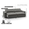 Sofá Supreme - Retrátil / Reclinável 220 Cm- Veludo - 3