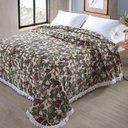 Ver imagem 2 de Colcha Chenille Canelada Rafaella 220x240cm Verde Jolitex