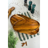 Tábua Saladeira Oval de Servir M – Madeira de Teca 55x30x2cm - 2