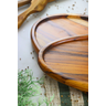 Tábua Saladeira Oval de Servir M – Madeira de Teca 55x30x2cm - 3