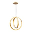Ver imagem 2 de Lustre Pendente Nordecor Lian On 2199 Dourado Led Bivolt