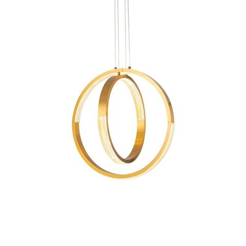 Lustre Pendente Nordecor Lian On 2199 Dourado Led Bivolt