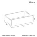 Ver imagem 5 de Cômoda Sapateira Ipê 1 Porta e 4 Gavetas Cinamomo/branco - Móveis Albatroz