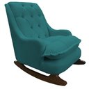 Ver imagem 2 de Kit Amamentação com Balanço Suede Azul Turquesa - Dominic Decor Lille