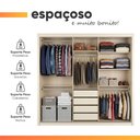 Ver imagem 7 de Guarda Roupas Casal 3 Portas de Correr Reflecta com LED 4 Gavetas Eva
