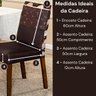 Kit de Capas de Cadeira Jantar Estampadas Ajustável com Elástico 06 Peças - Protetora Cozinha Malha  - 4
