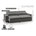 Ver imagem 3 de Sofá Supreme - Retrátil / Reclinável 280 Cm Veludo