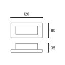 Ver imagem 3 de Balizador Blumenau Litten Embutir Led 2w Bivolt Branco 3000k Luz Amarela