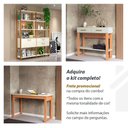 Ver imagem 4 de Guarda Roupa Closet Gavetas e Cabideiro Dalla Costa 100% Mdf Cor:off White com Freijó