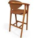 Ver mais imagens de Kit 05 Banquetas Alta Cozinha Bancada Bar Sala de Jantar Fixa Cecília L02 Bouclê Terracota - Lyam De