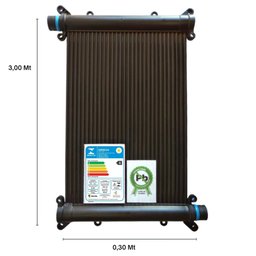KIT AQUECIMENTO SOLAR PISCINA 26 PLACAS 3MT + VÁLV QUEBRA VÁ - 3