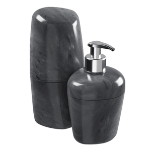 Kit de Acessórios para Banheiro com 2 Peças Astra Marmorizado