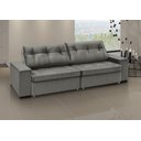 Ver imagem 4 de Sofá Retrátil e Reclinável 3 Lugares em Veludo com Molas Orion 220cm