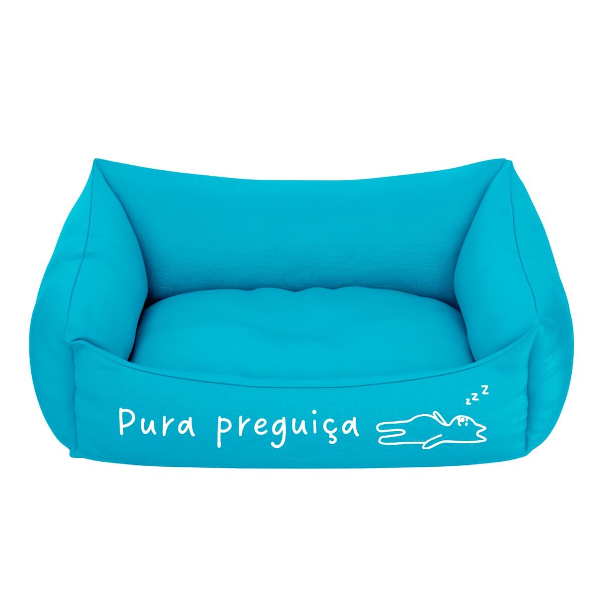 Cama Pet Para Cachorro E Gato Pequeno Azul Pura Preguiça:Azul