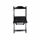 Ver imagem 4 de Kit 6 Cadeiras Dobráveis de Madeira Maciça Pretas