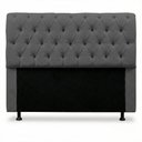 Ver imagem 5 de Cabeceira Cama Box Casal Padrão Sarah 140cm com Frame Bouclê Cinza Escuro - Desk Design