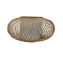 Ver imagem 3 de Lustre Luminária Pendente Circular Bambu Vazado Natural Rústico