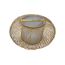 Ver imagem 2 de Lustre Luminária Pendente Circular Bambu Vazado Natural Rústico