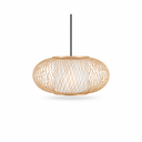 Ver imagem 7 de Lustre Luminária Pendente Circular Bambu Vazado Natural Rústico