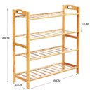 Ver imagem 7 de Sapateira de Bambu 24 Sapatos com 4 Prateleiras 12 Pares Organizador de Casa e Sapatos Ecologico em