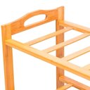 Ver imagem 2 de Sapateira de Bambu 24 Sapatos com 4 Prateleiras 12 Pares Organizador de Casa e Sapatos Ecologico em