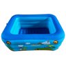 Piscina Inflável Infantil Retangular Suplayer Family Funpool Azul 170 Litros - 4