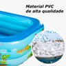 Piscina Inflável Infantil Retangular Suplayer Family Funpool Azul 170 Litros - 8