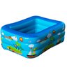 Piscina Inflável Infantil Retangular Suplayer Family Funpool Azul 170 Litros - 1