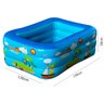 Piscina Inflável Infantil Retangular Suplayer Family Funpool Azul 170 Litros - 2