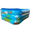 Piscina Inflável Infantil Retangular Suplayer Family Funpool Azul 170 Litros - 3