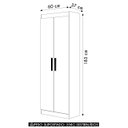Ver imagem 4 de Armário Multiuso Lavanderia 60cm Lorandel Branco A15 - Mpozenato