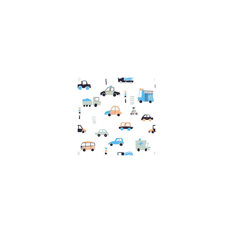 Papel de Parede Vinílico Carros Sonhos Ref 4219 52cm X 10m
