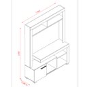 Ver imagem 3 de Estante para TV até 50 Polegadas 1 Porta Flavia