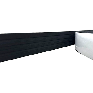 Moldura Roda Meio Ripado Eva Adesivo Lua 5cmx5mm 5 Metros - Preto
